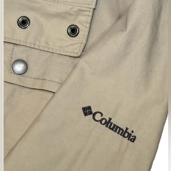 Columbia Lightweight Rain Resistant Jacket Coat with Floral Cuffs Size S Snap Up - Picture 6 of 8